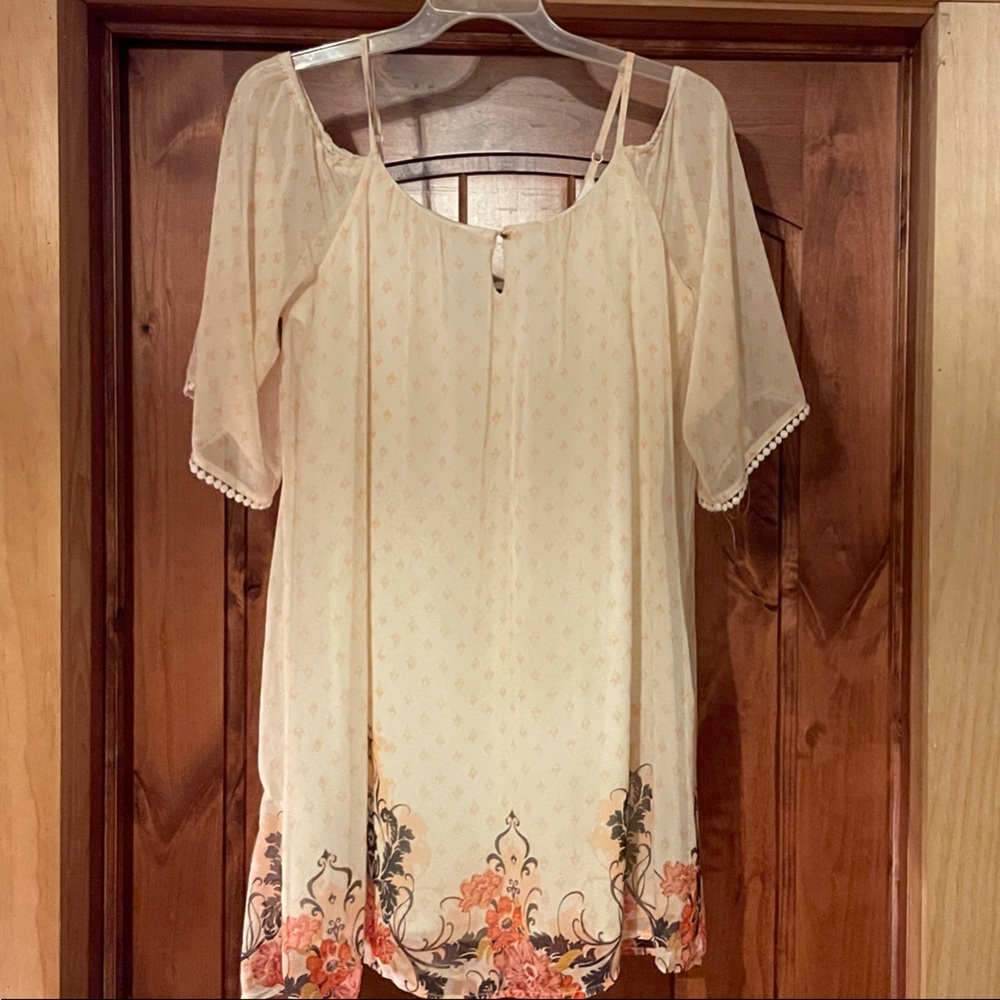 Lily Rose Cream Floral Dress